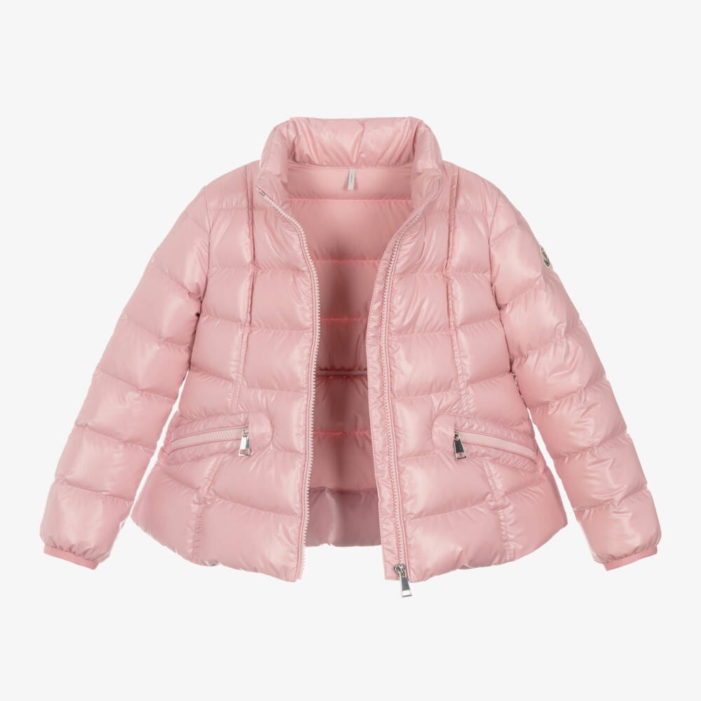 Moncler Enfant-Пуховик розовый для девочек | Childrensalon Outlet