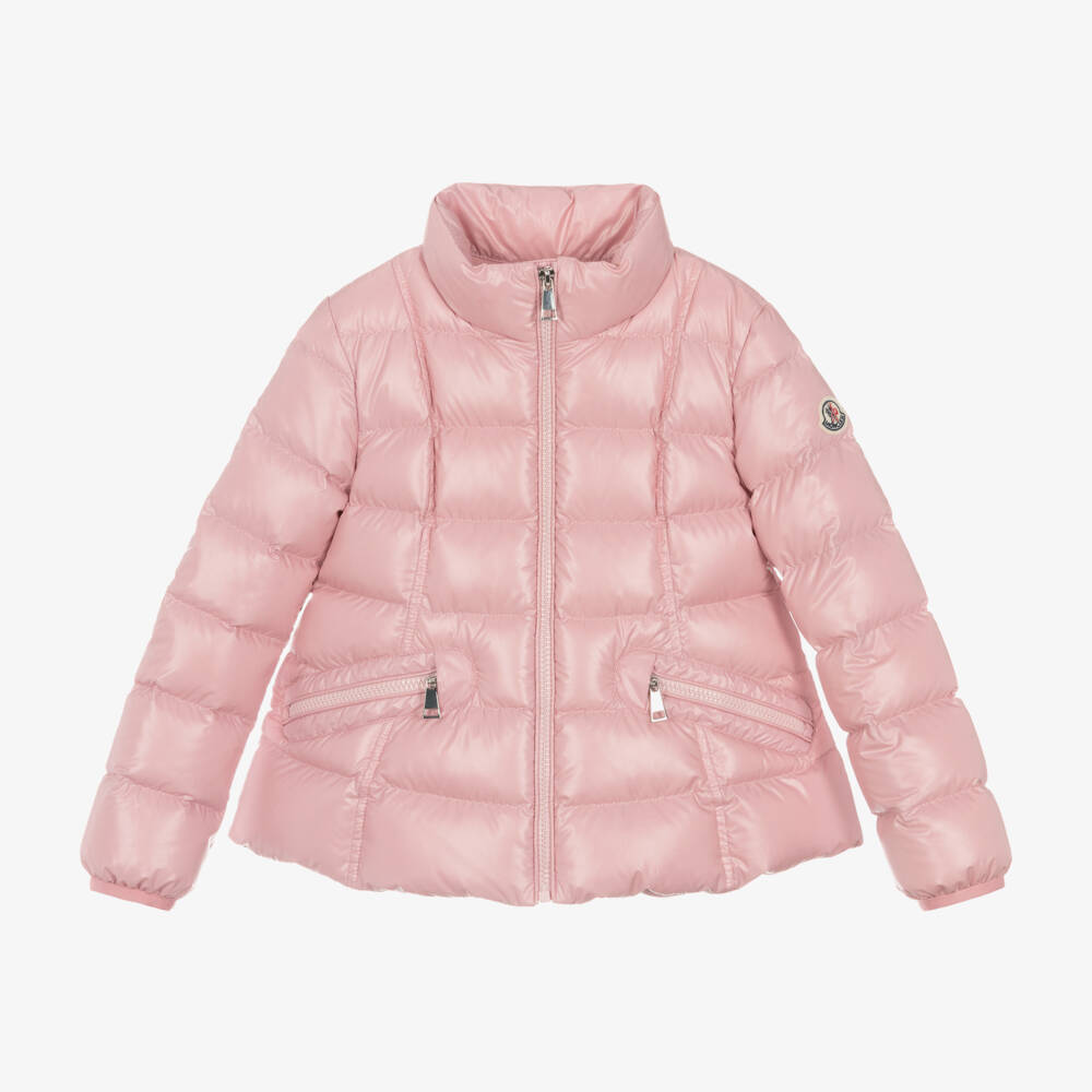Moncler Enfant-Пуховик розовый для девочек | Childrensalon Outlet