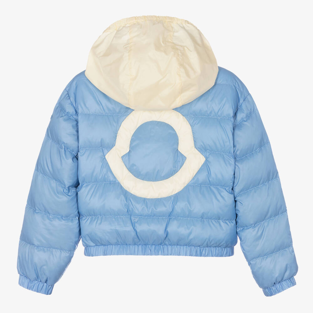 Moncler Enfant-Куртка стеганая небесно-голубая для девочек | Childrensalon Outlet