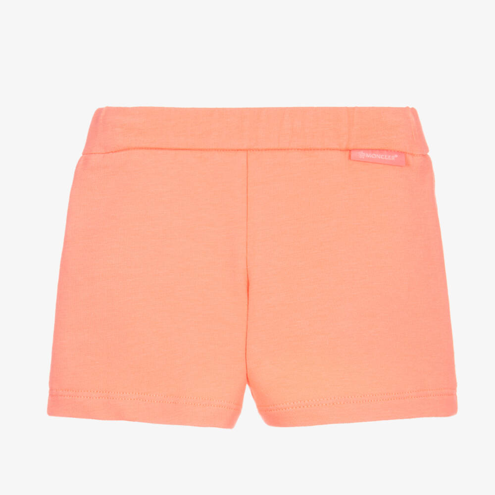 Moncler Enfant-Girls Soft Coral Jersey Shorts | Childrensalon Outlet