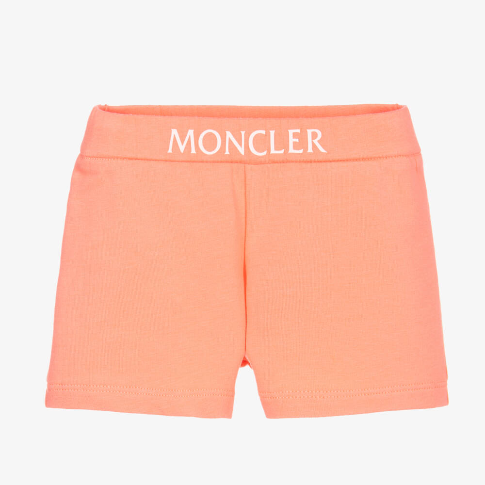Moncler Enfant-Girls Soft Coral Jersey Shorts | Childrensalon Outlet