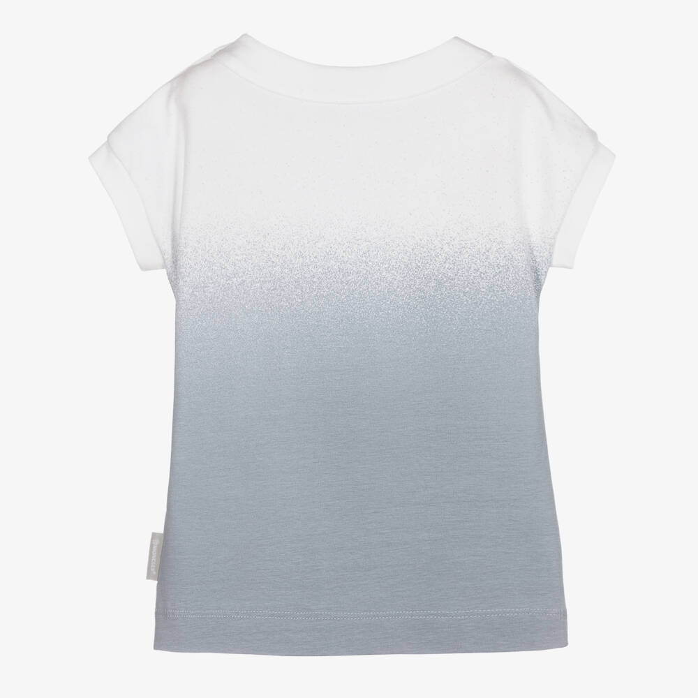 Moncler Enfant-Girls Soft Grey Jersey Dress | Childrensalon Outlet