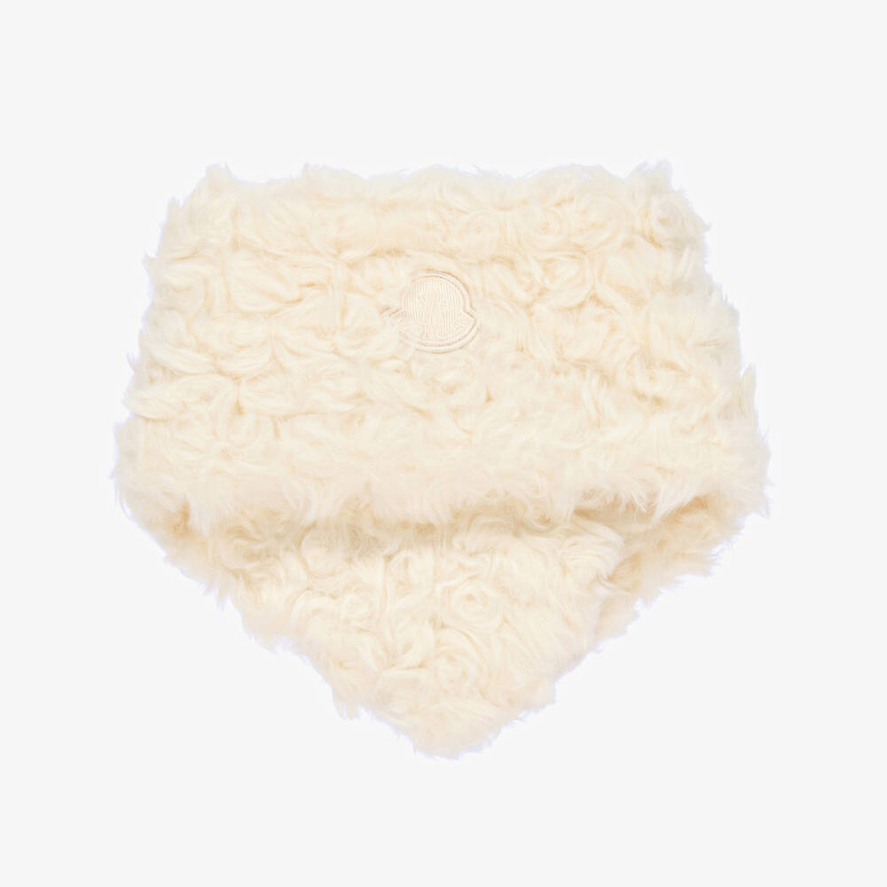 Moncler Enfant-Girls Soft Ivory Faux Fur Snood | Childrensalon Outlet