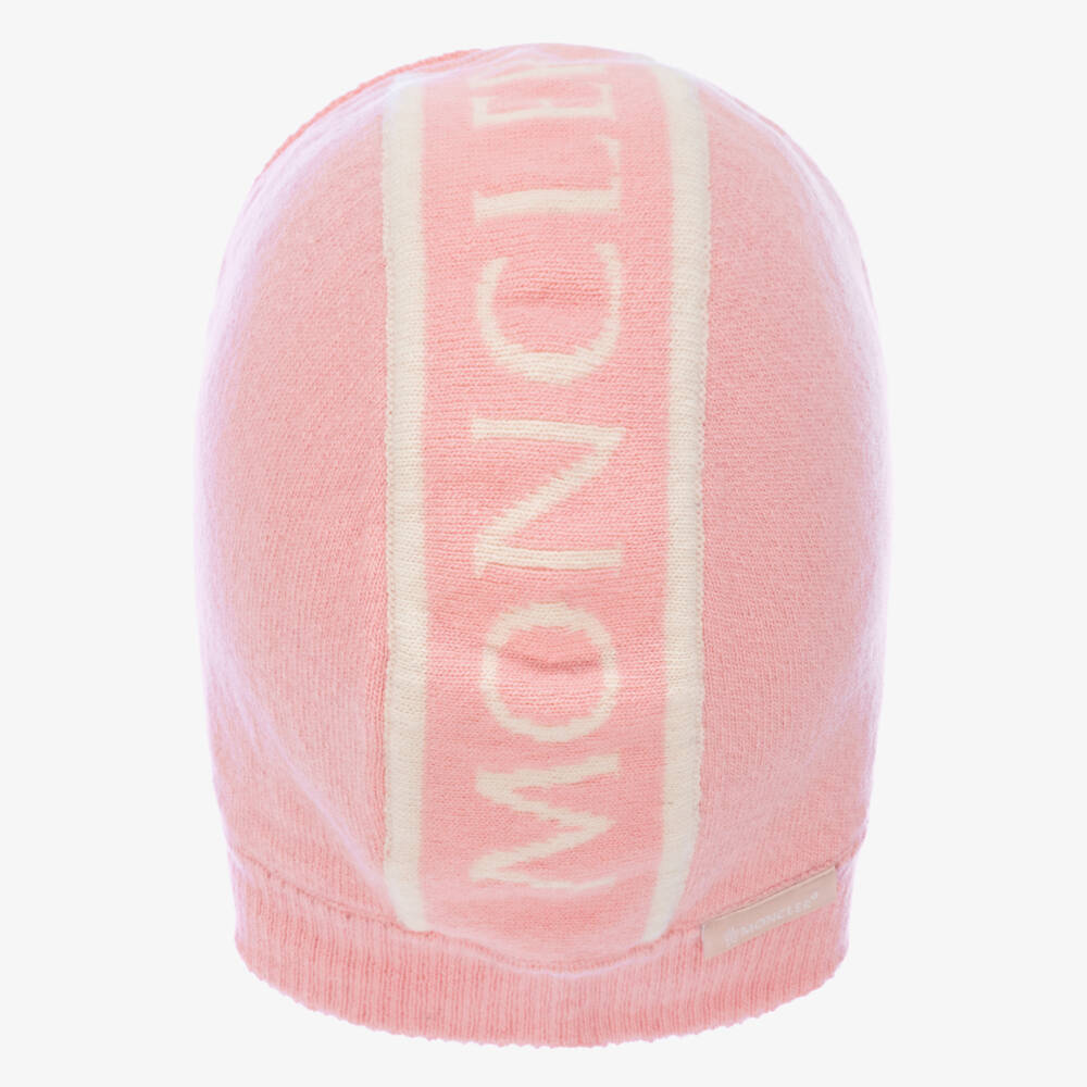 Moncler Enfant-Girls Soft Pink Wool Balaclava | Childrensalon Outlet