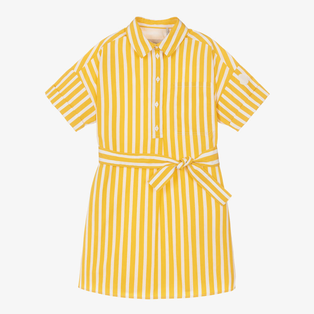 Moncler Enfant-Girls Sunny Striped Cotton Dress | Childrensalon Outlet