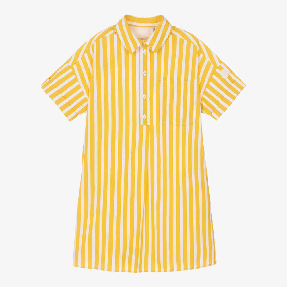 Moncler Enfant-Girls Sunny Striped Cotton Dress | Childrensalon Outlet
