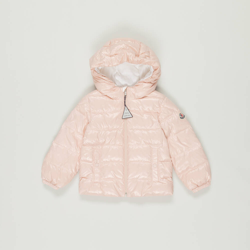 Moncler Enfant-Preloved Girls Pink Down Padded Anand Puffer Coat (18-24 months) | Childrensalon Outlet