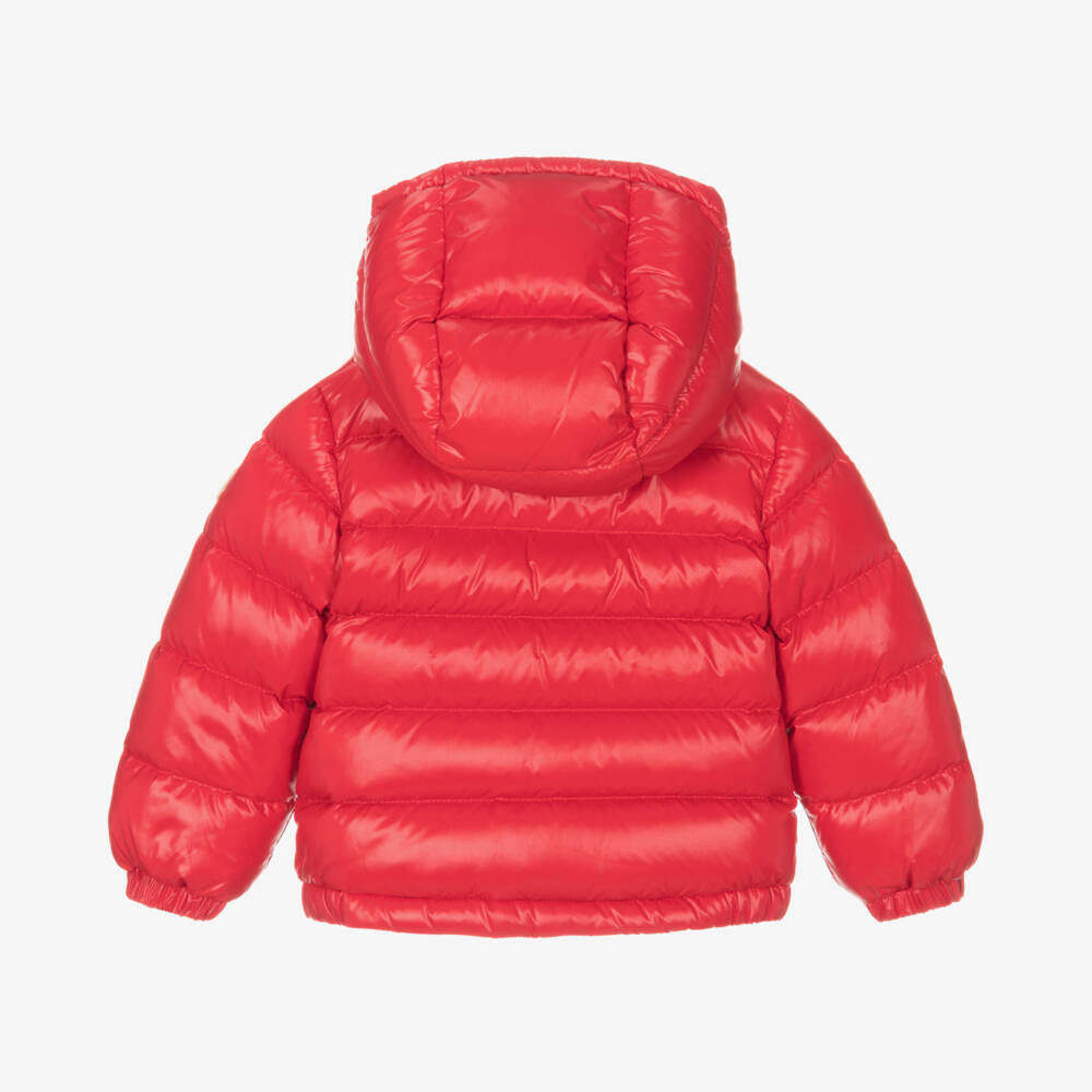 Moncler Enfant-معطف منفوخ دافئ أحمر للأطفال | Childrensalon Outlet
