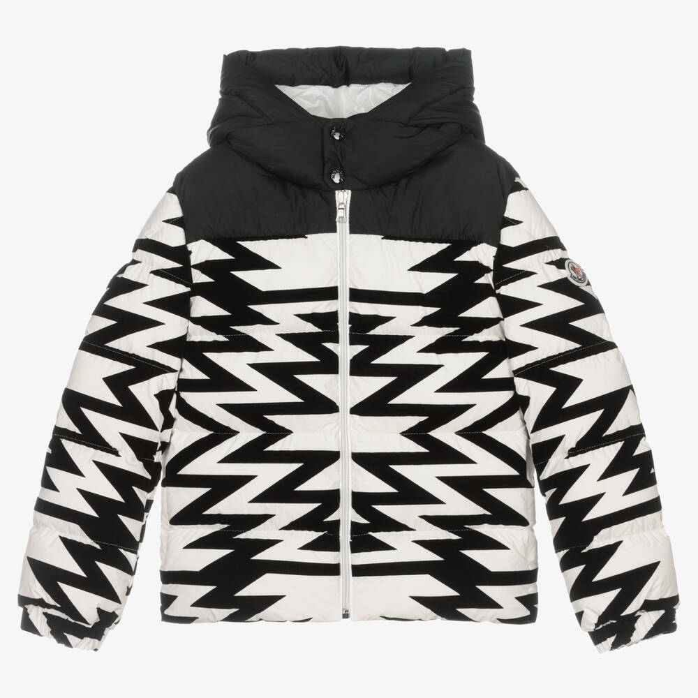 Moncler black and white jacket shop