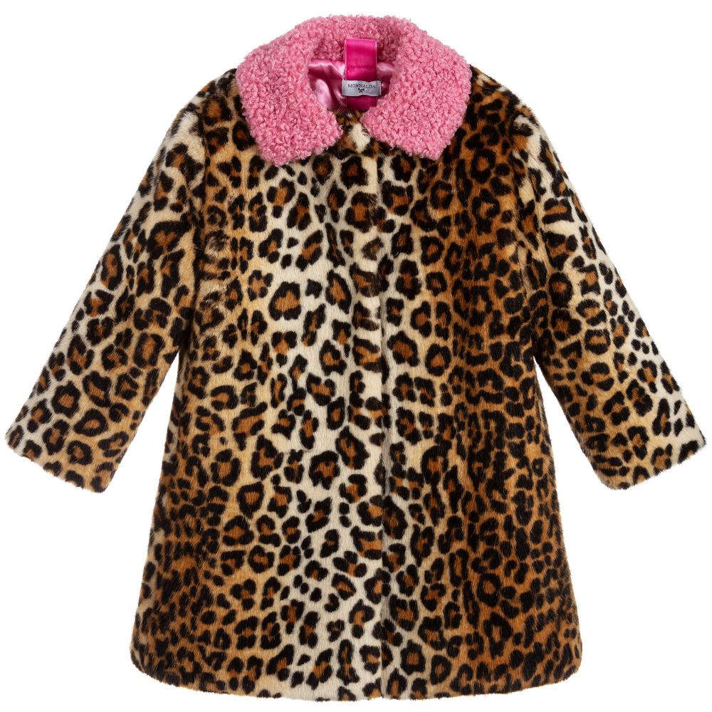 Faux leopard fur coat online