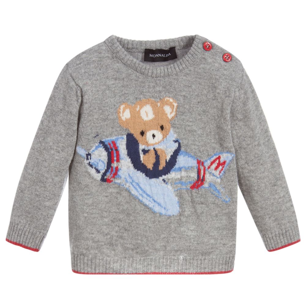 Monnalisa-Вязаный свитер для мальчиков | Childrensalon Outlet