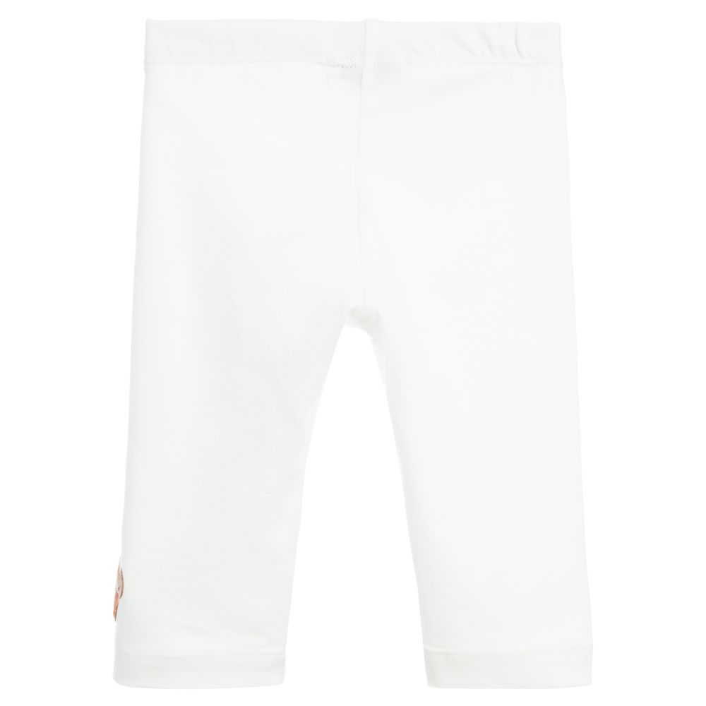 Monnalisa-Легинсы цвета слоновой кости для малышей | Childrensalon Outlet