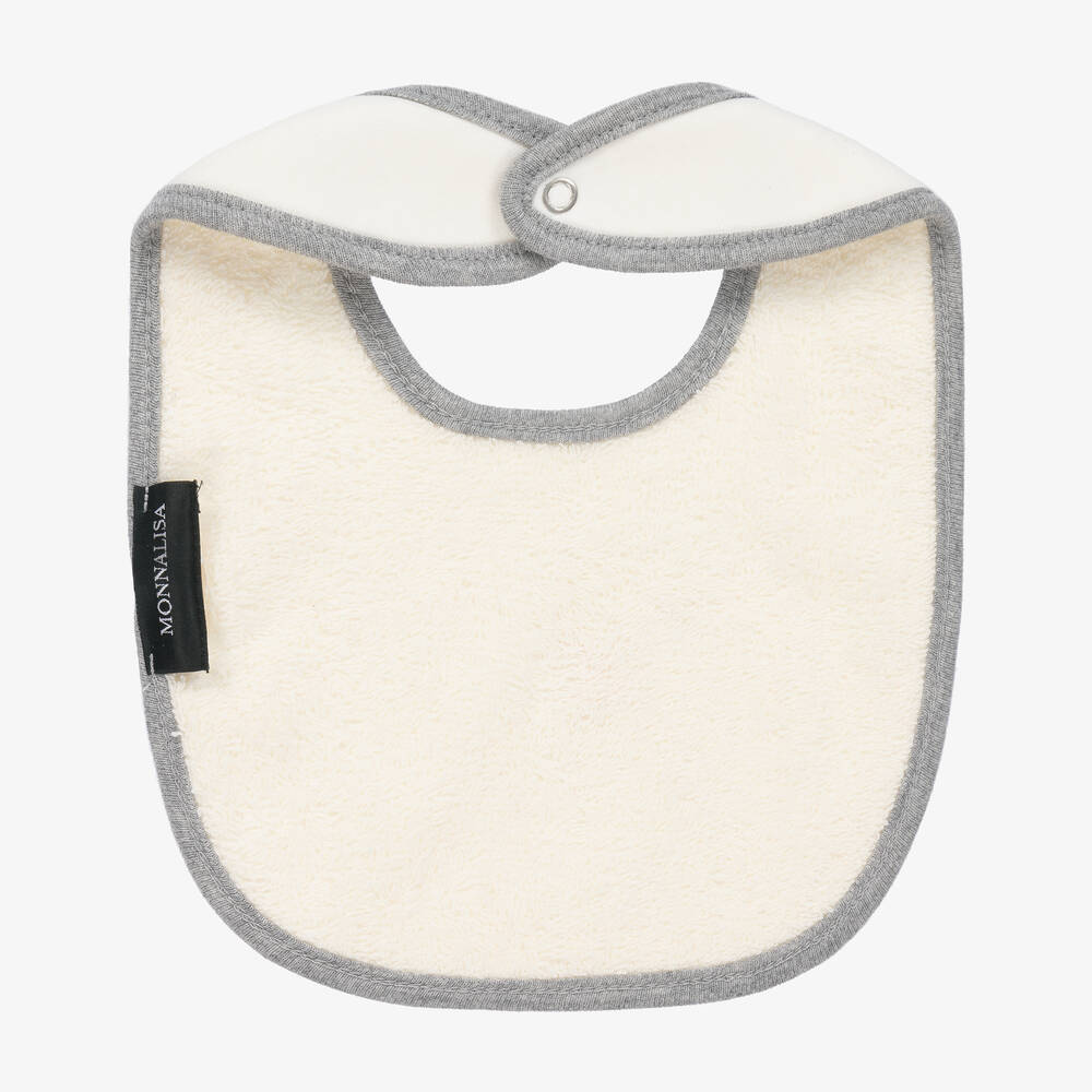 موناليزا-مريلة قطن لون عاجي للمولودات | Childrensalon Outlet
