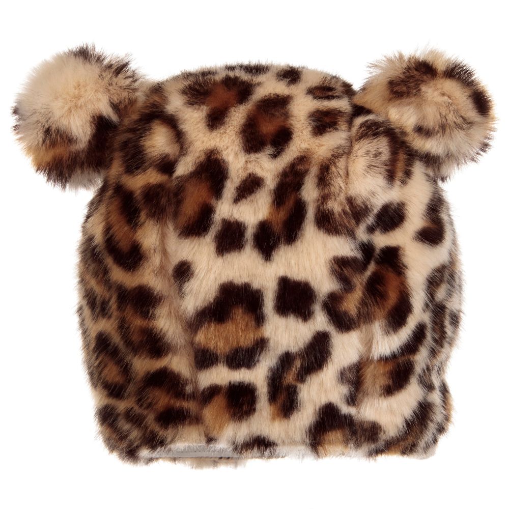 Leopard baby hat clearance