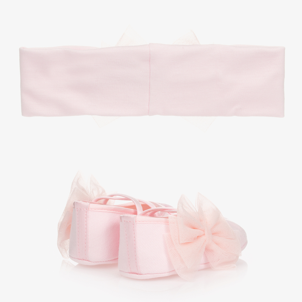 Monnalisa Baby Girls Pink Ballerina Set