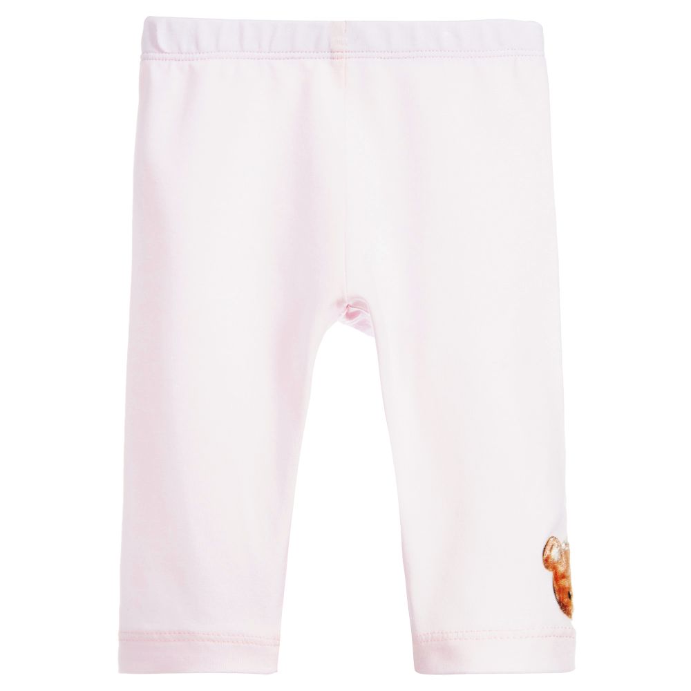 Monnalisa - Baby Girls Pink Leggings | Childrensalon