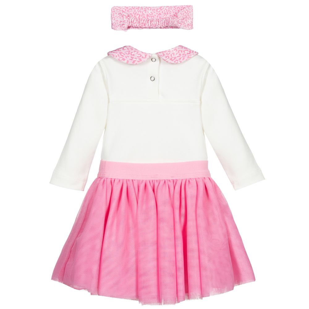 Monnalisa-Baby Girls Pink Skirt Set | Childrensalon Outlet