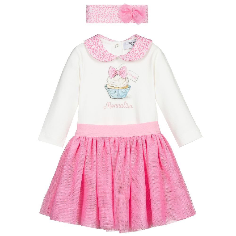 Monnalisa - Комплект с розовой юбкой для девочек | Childrensalon
