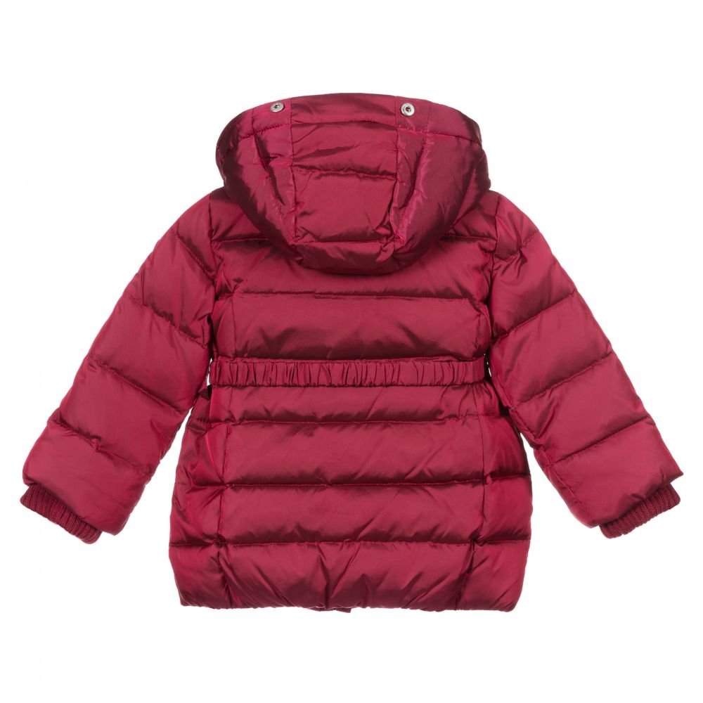 Monnalisa - Baby Girls Red Puffer Coat | Childrensalon Outlet
