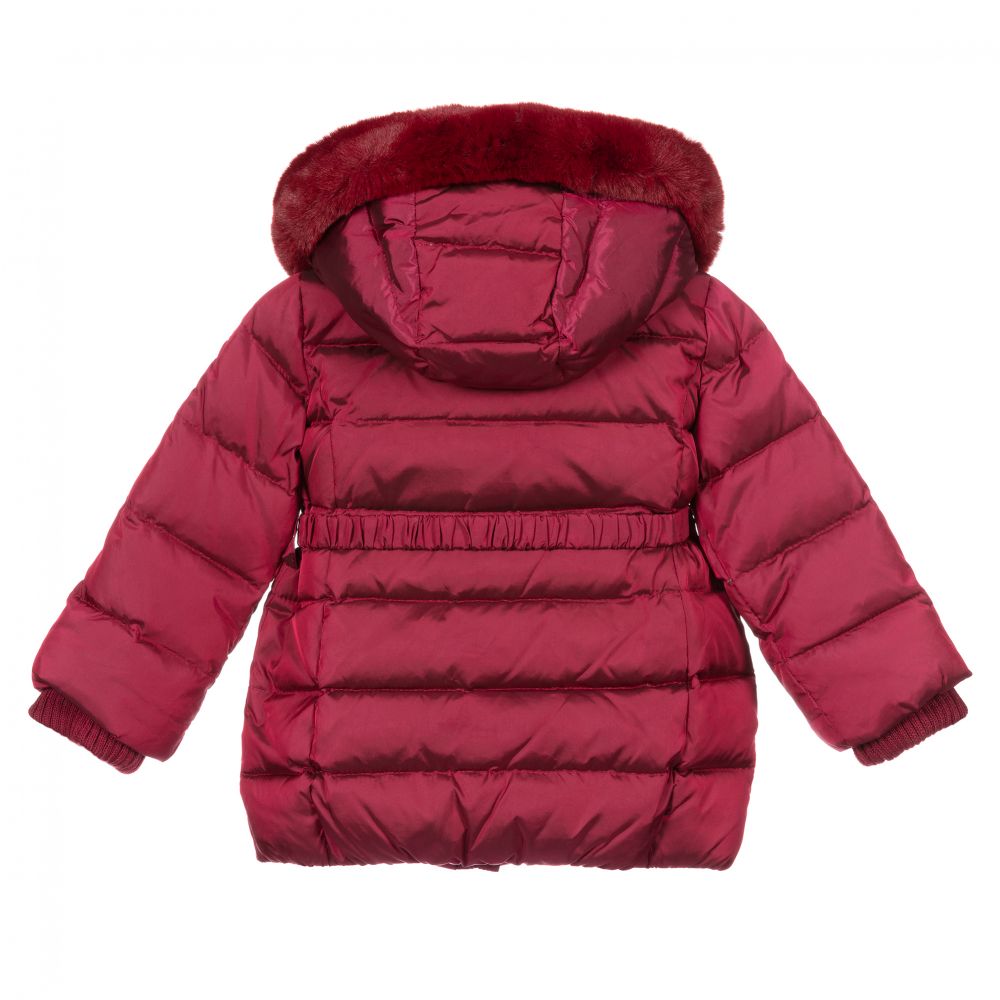 Monnalisa Rote Steppjacke fur kleine Madchen Childrensalon Outlet
