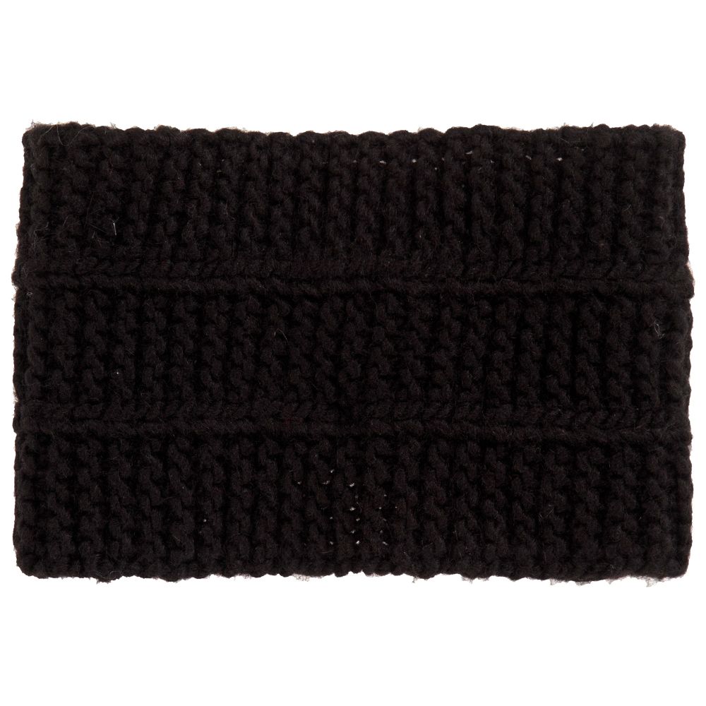 Monnalisa-Black Badge Knitted Headband | Childrensalon Outlet