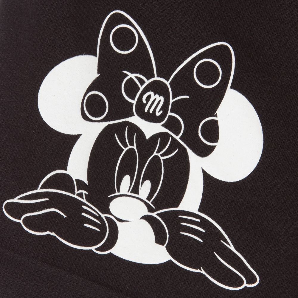 Monnalisa-Black Cotton Disney Shorts | Childrensalon Outlet