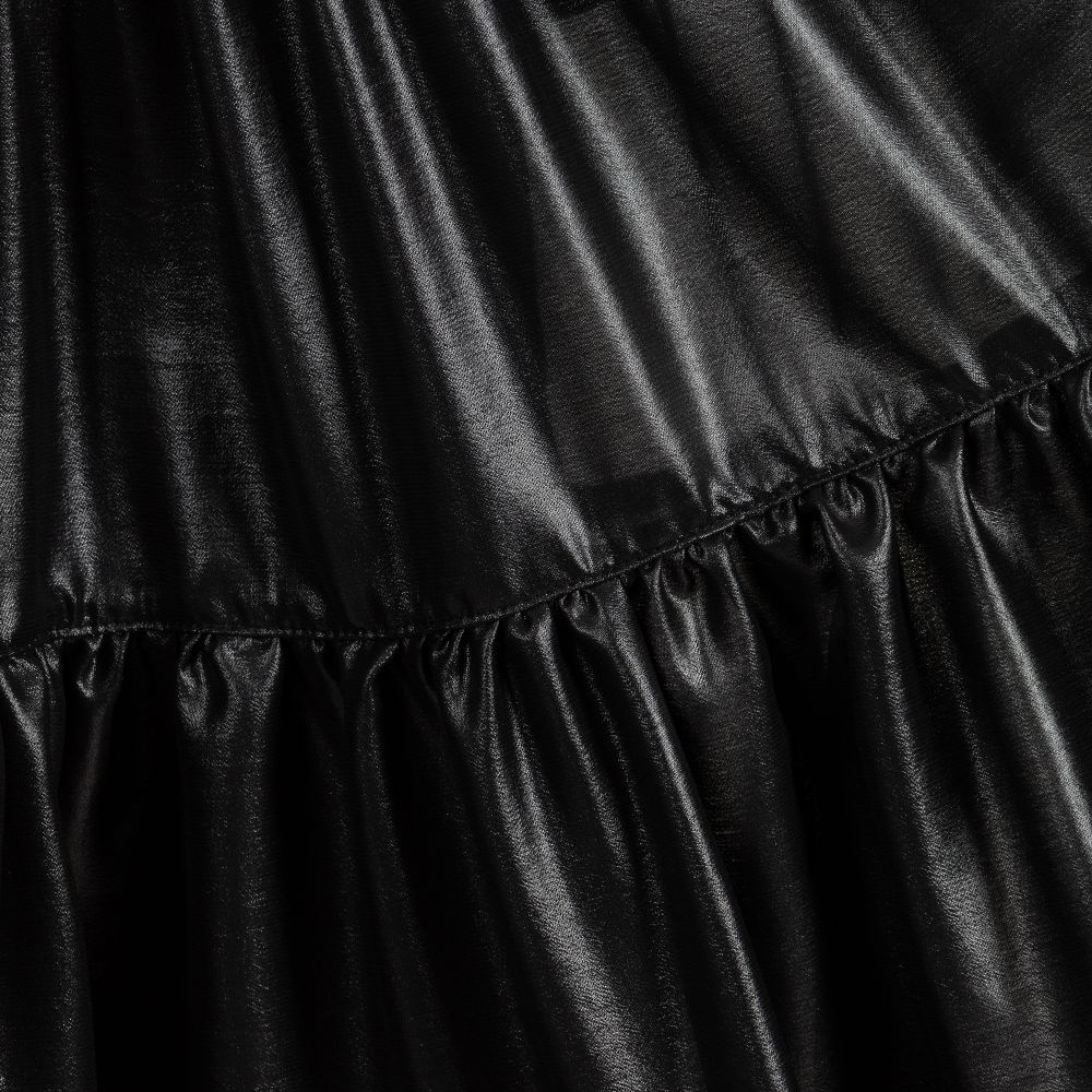 Monnalisa-Black Dress & Belt   | Childrensalon Outlet