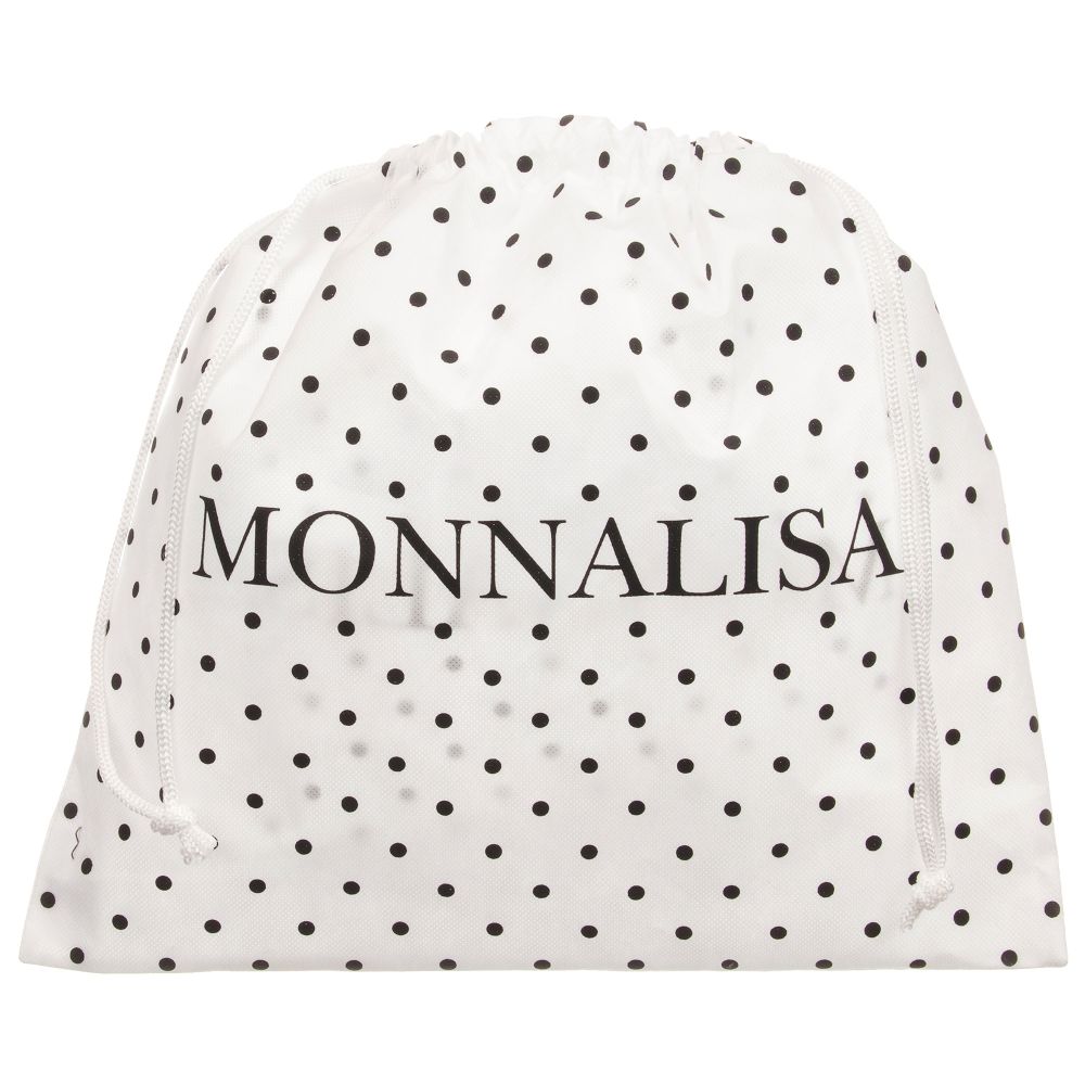 Monnalisa-Black Leather Backpack (26cm) | Childrensalon Outlet