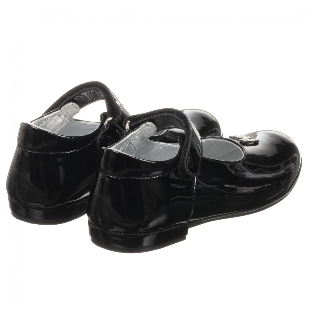 Monnalisa-Black Patent Leather Shoes | Childrensalon Outlet