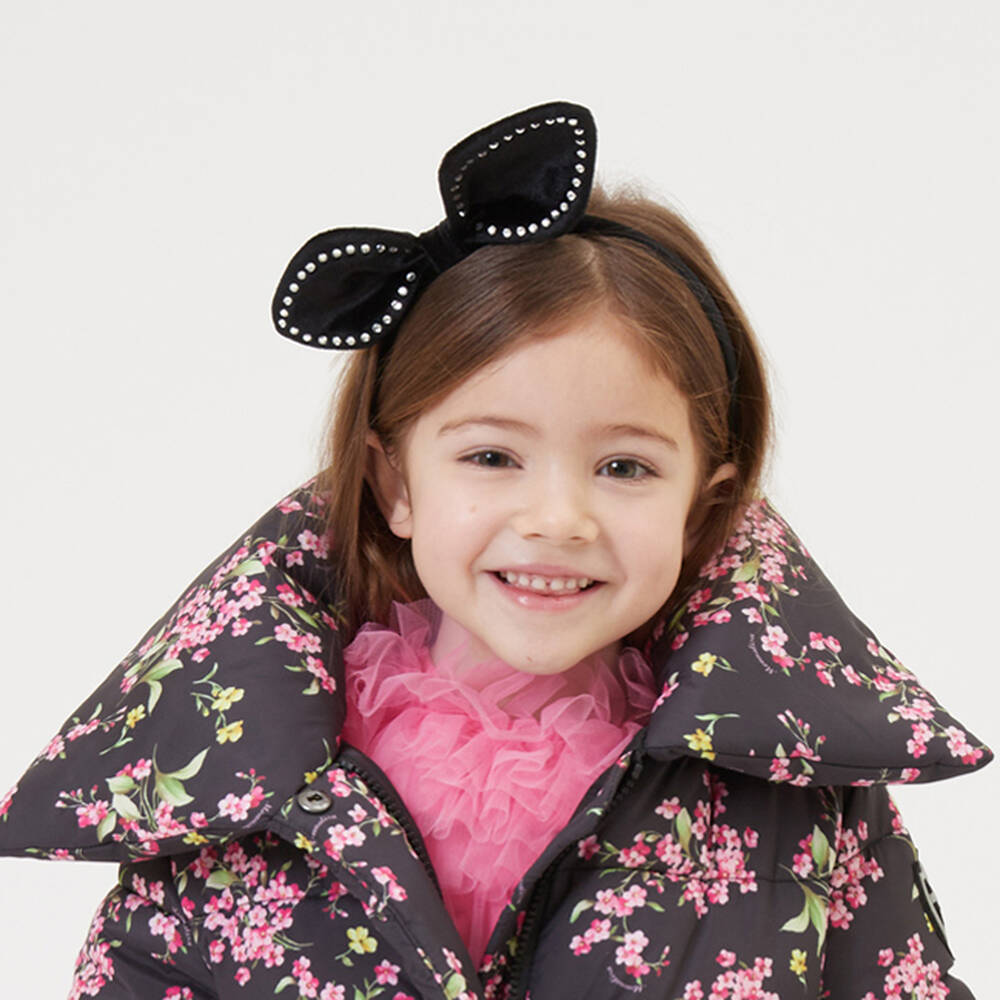 موناليزا-طوق للشعر مخمل لون أسود للبنات | Childrensalon Outlet