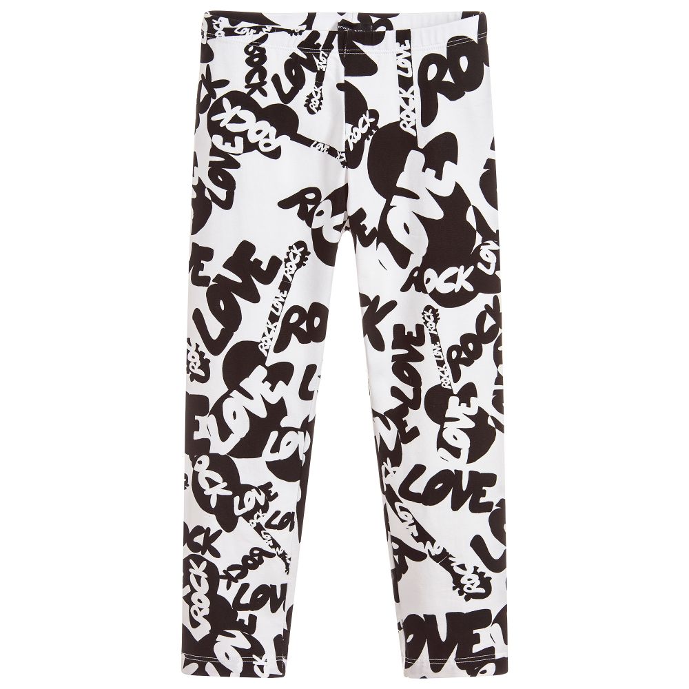 Monnalisa graphic-print cotton pyjamas - White