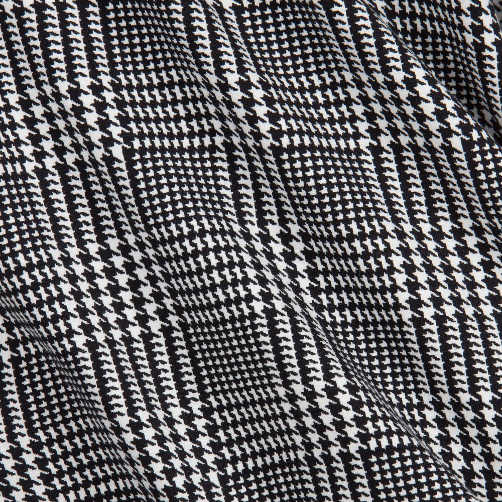 Monnalisa-Black & White Hooded Dress | Childrensalon Outlet