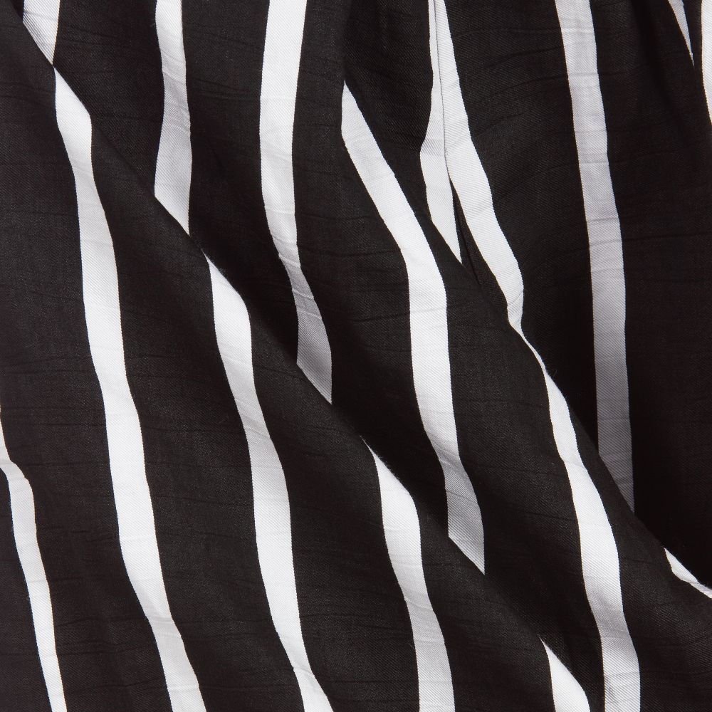 Monnalisa-Black & White Striped Culottes | Childrensalon Outlet