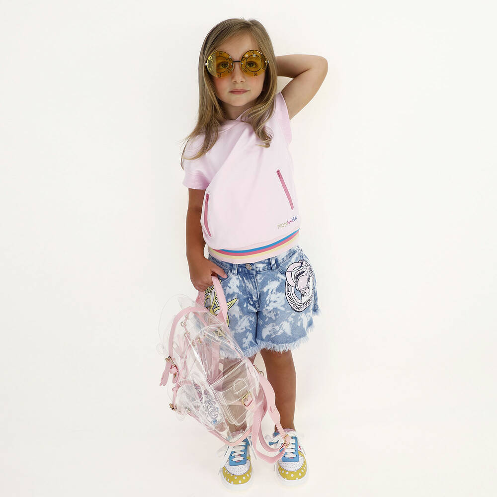 Monnalisa-Blue Bugs Bunny & Lola Shorts | Childrensalon Outlet