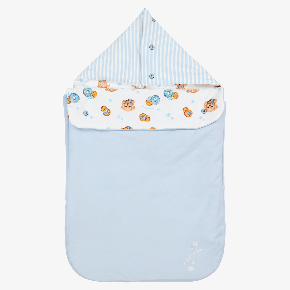 Monnalisa - Nid d'ange bleu en coton (72 cm) | Childrensalon