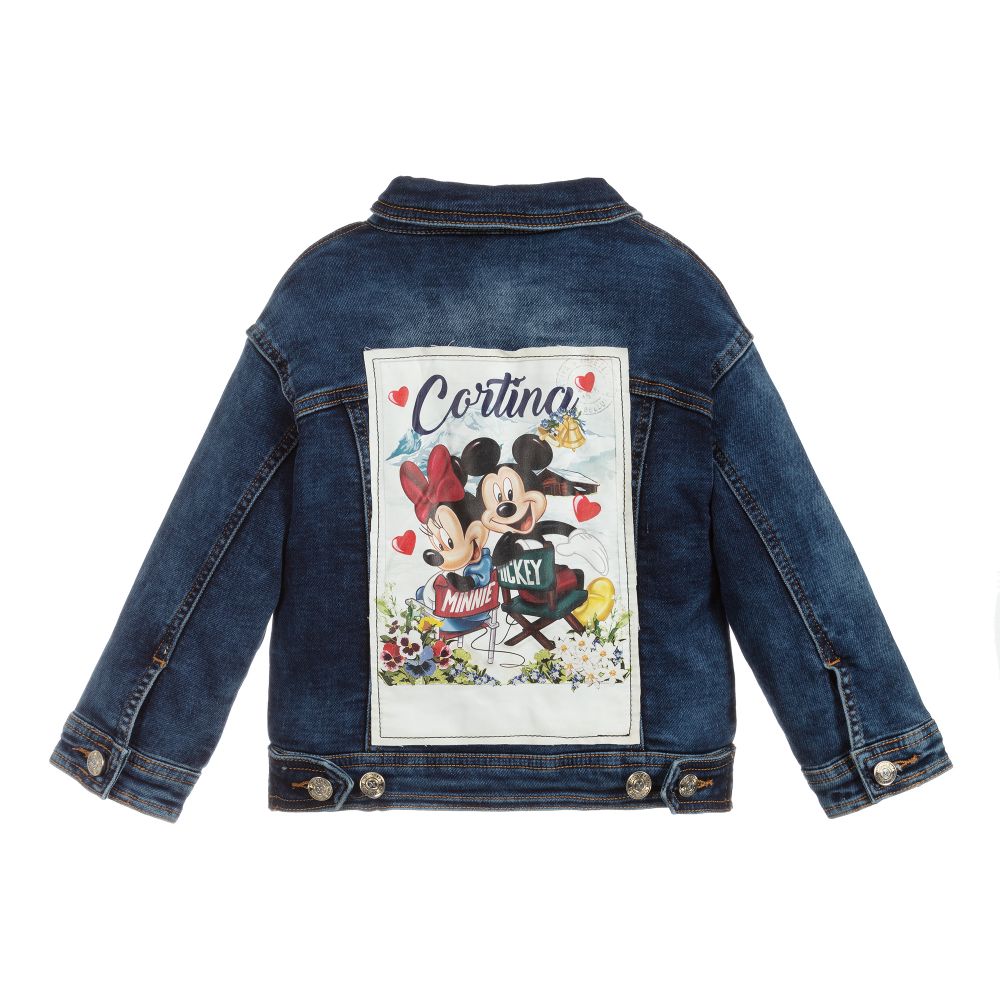 Monnalisa-Blue Denim Disney Jacket | Childrensalon Outlet