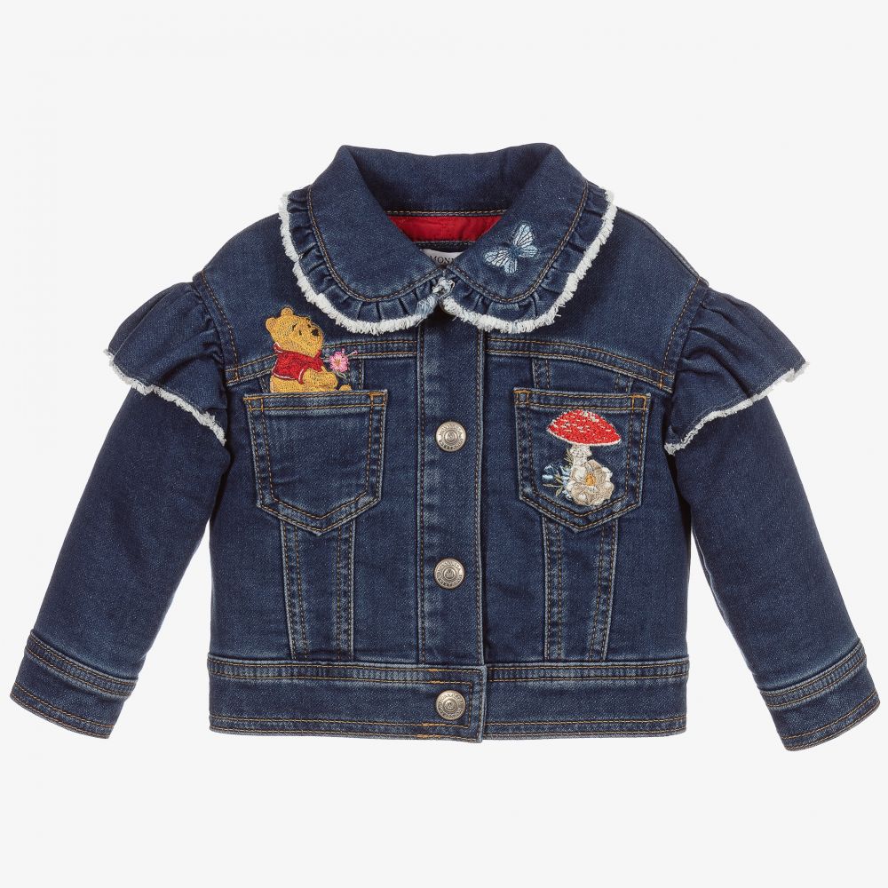 Monnalisa - Veste bleue en denim Disney  | Childrensalon