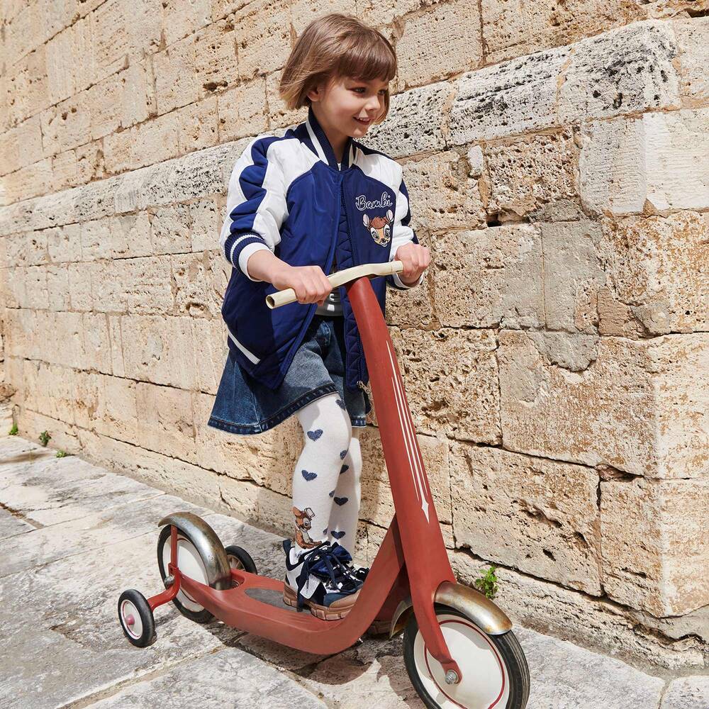 Monnalisa-Blue Denim Disney Shorts | Childrensalon Outlet