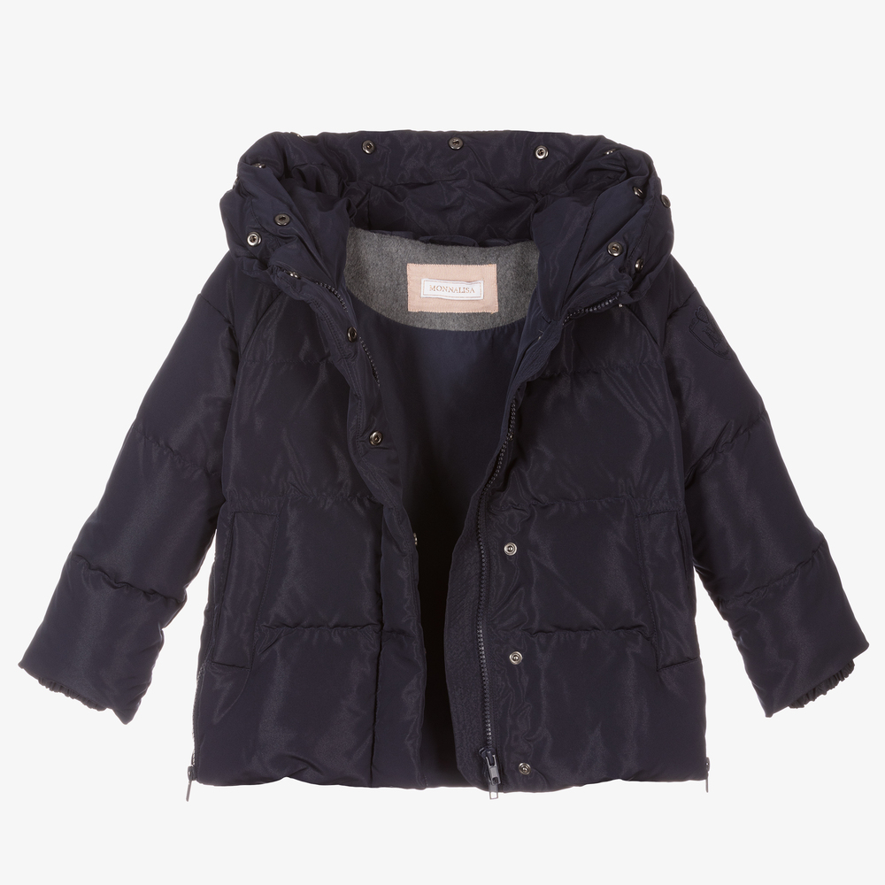 Monnalisa-Синий пуховик | Childrensalon Outlet