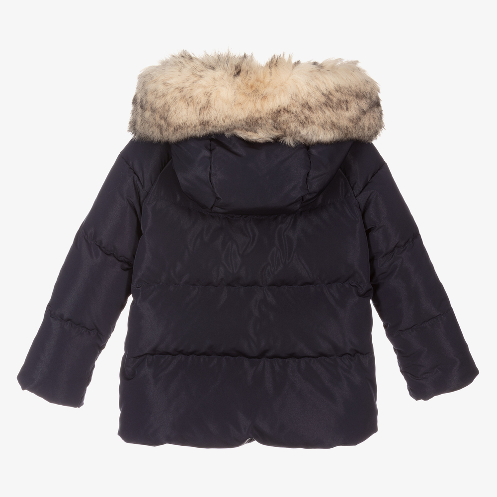 Monnalisa-Синий пуховик | Childrensalon Outlet