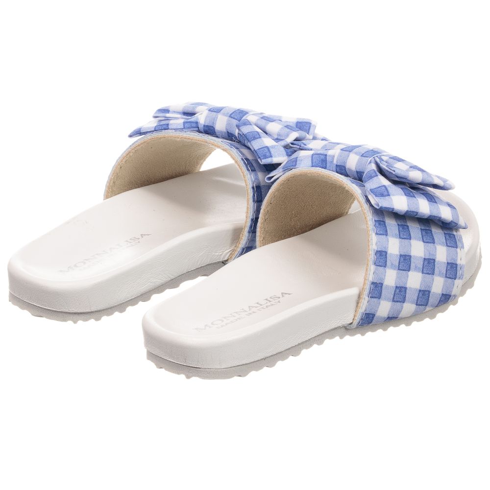 موناليزا-شبشب سلايدرز جينغهام للبنات | Childrensalon Outlet