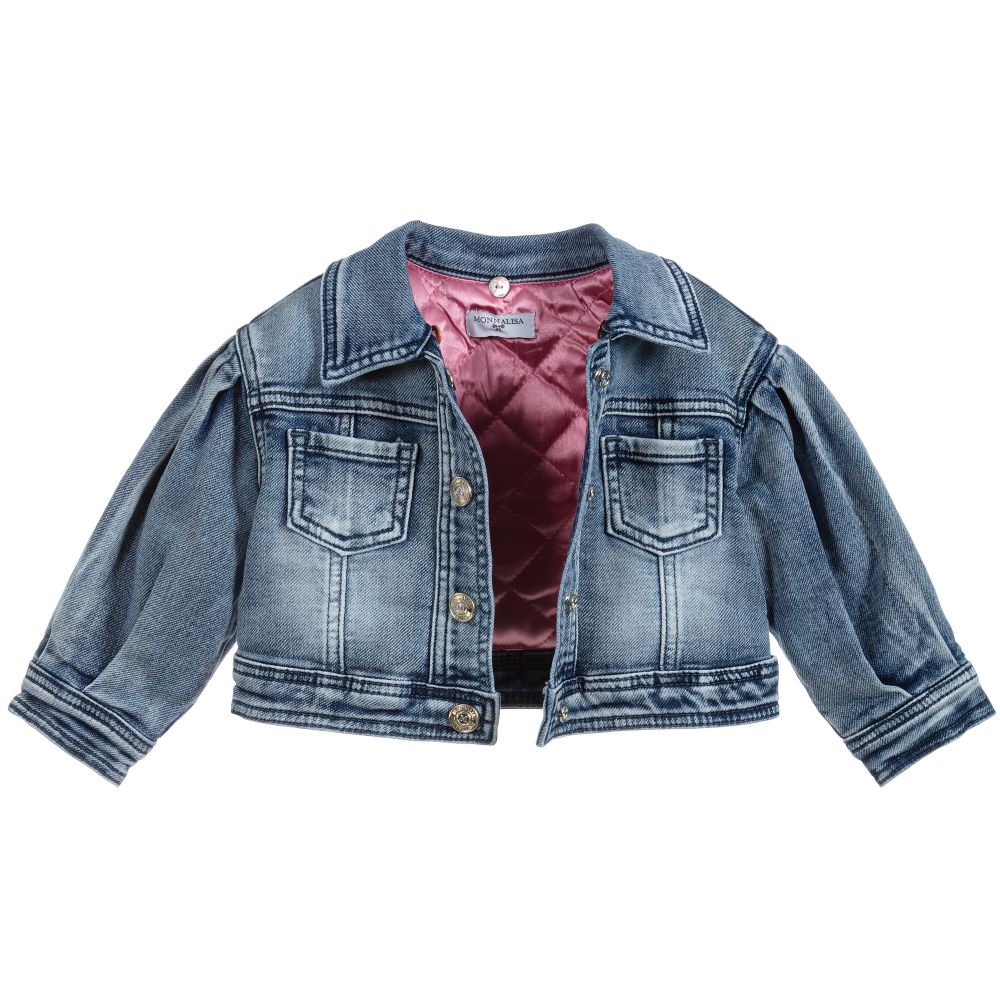 Monnalisa-Синяя джинсовая куртка | Childrensalon Outlet