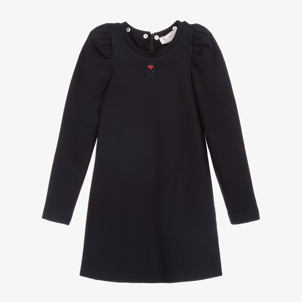 Monnalisa-Blue Milano Jersey Dress | Childrensalon Outlet