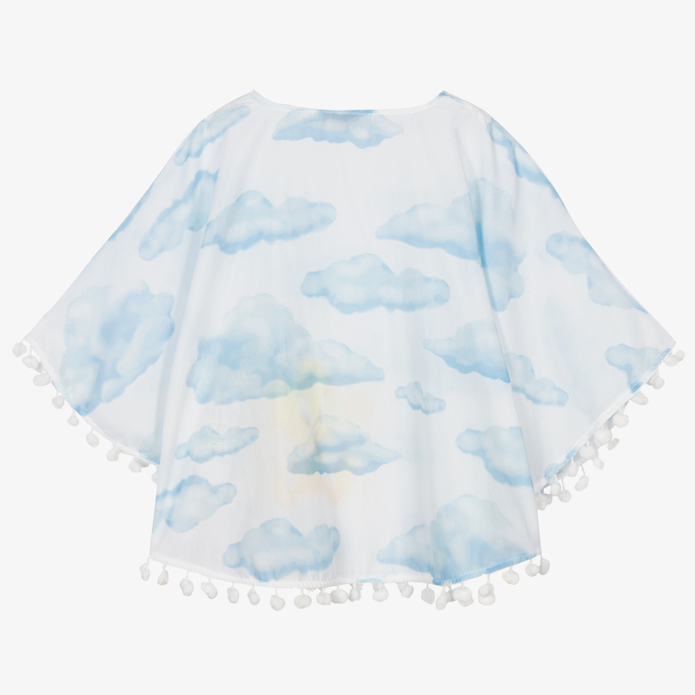 Monnalisa-Blue Tweety Beach Poncho | Childrensalon Outlet