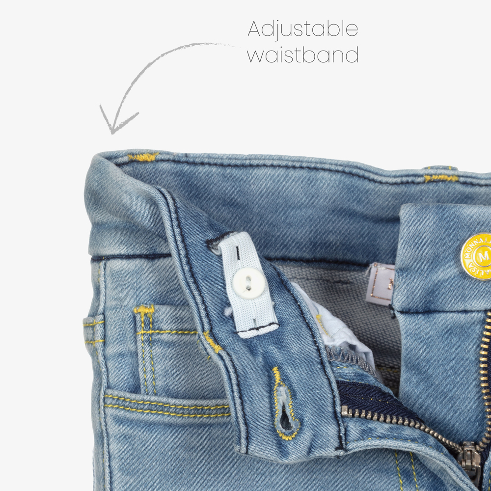Monnalisa-Blue Tweety & Daisy Jeans | Childrensalon Outlet