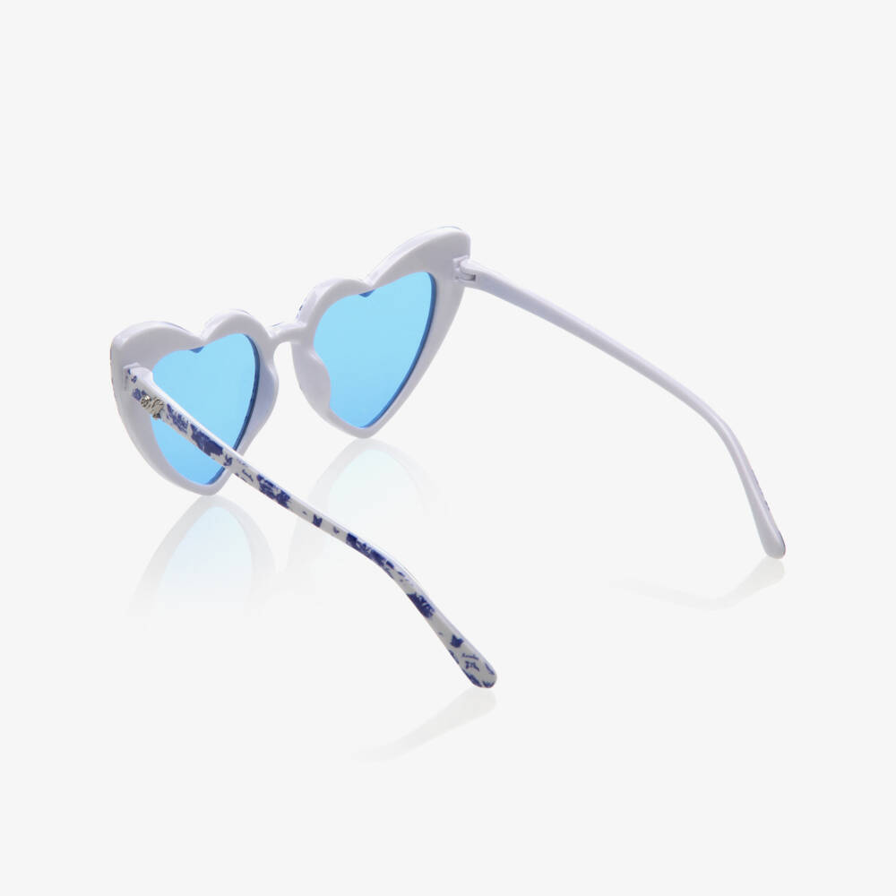 Monnalisa-Blue & White Sunglasses | Childrensalon Outlet