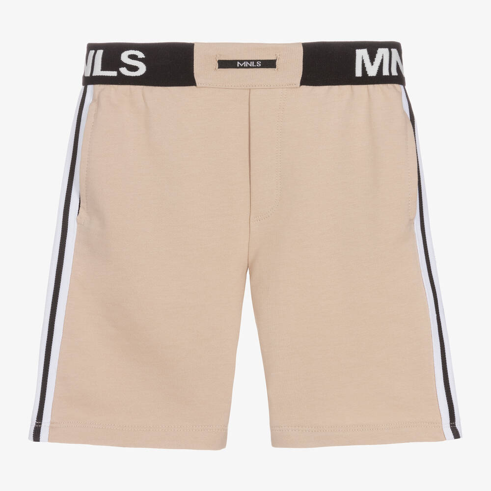 Monnalisa - Short beige en coton garçon | Childrensalon