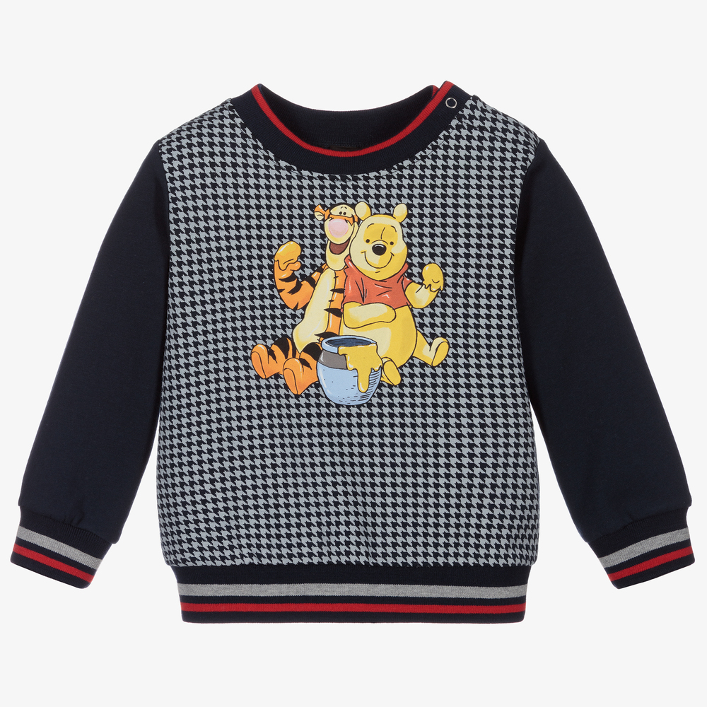 Monnalisa - Boys Blue Disney Sweatshirt | Childrensalon