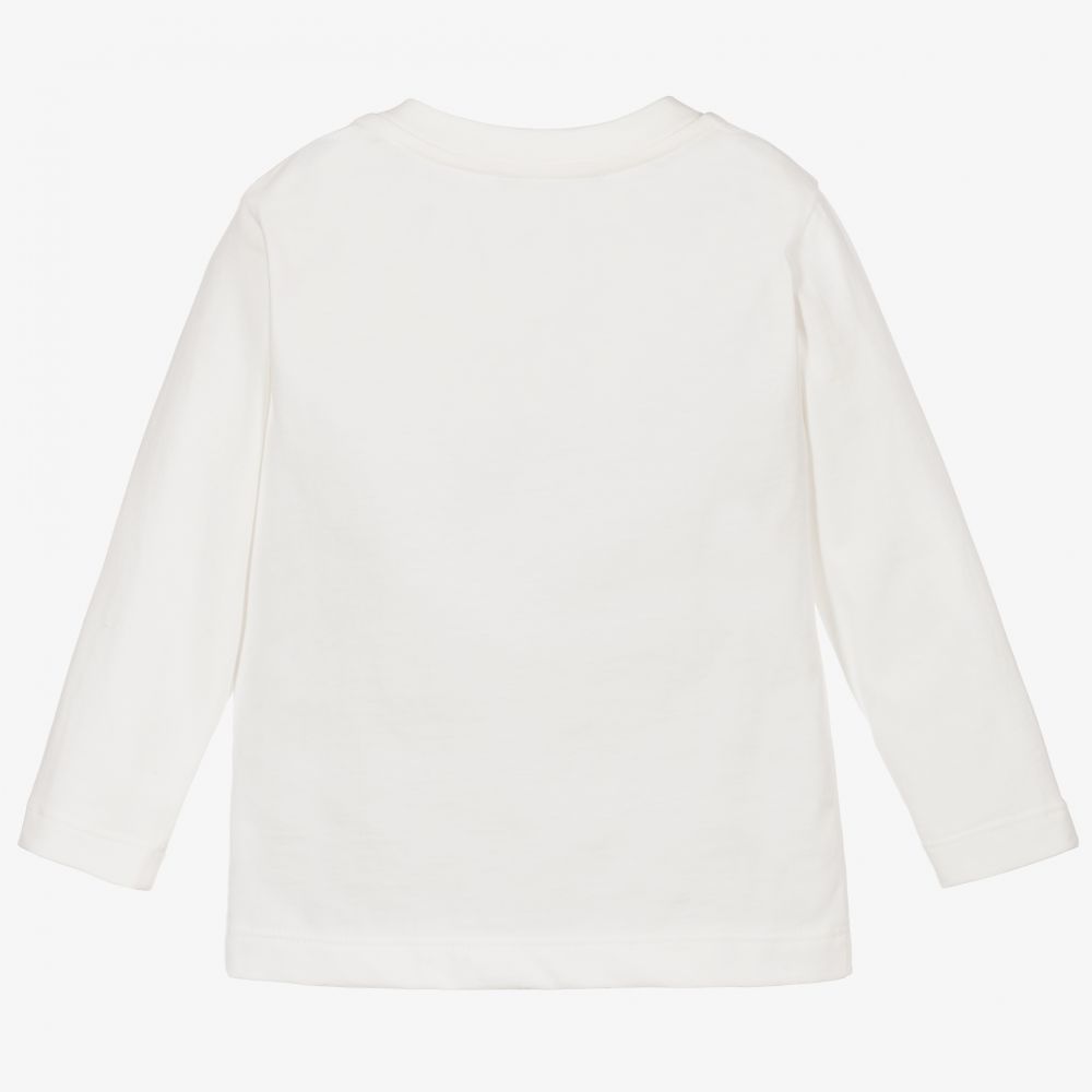 Monnalisa-Boys Ivory Cotton Top | Childrensalon Outlet