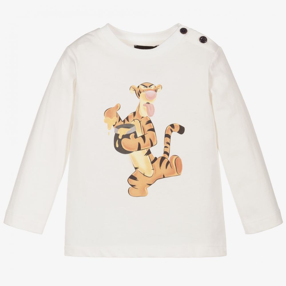 Monnalisa - Кремовый топ с Тигрой Disney для мальчиков | Childrensalon